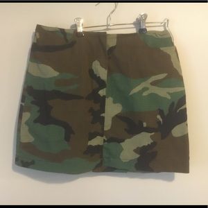 Camo Mini Skirt